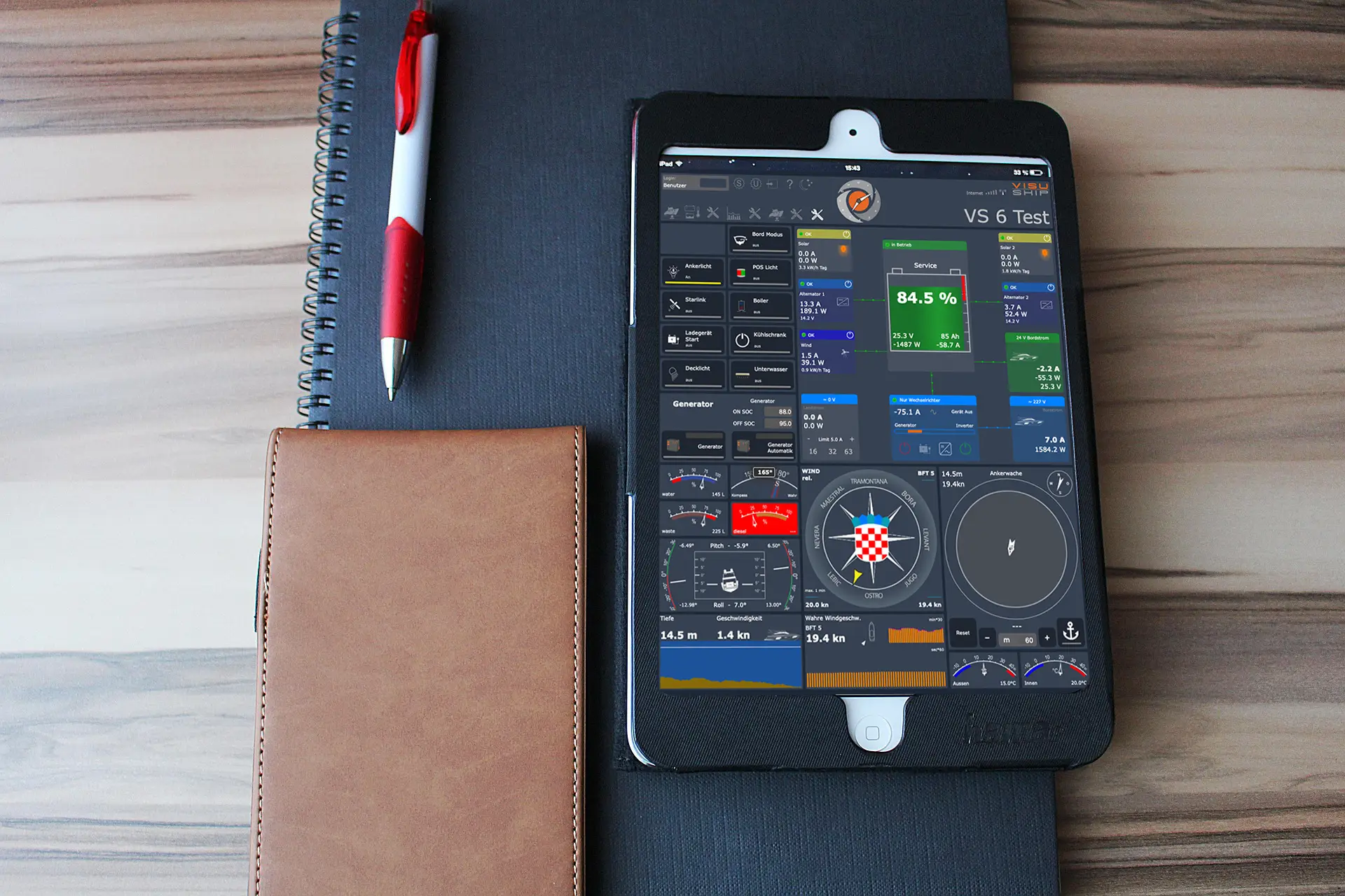 Visu-Cloud auf iPad