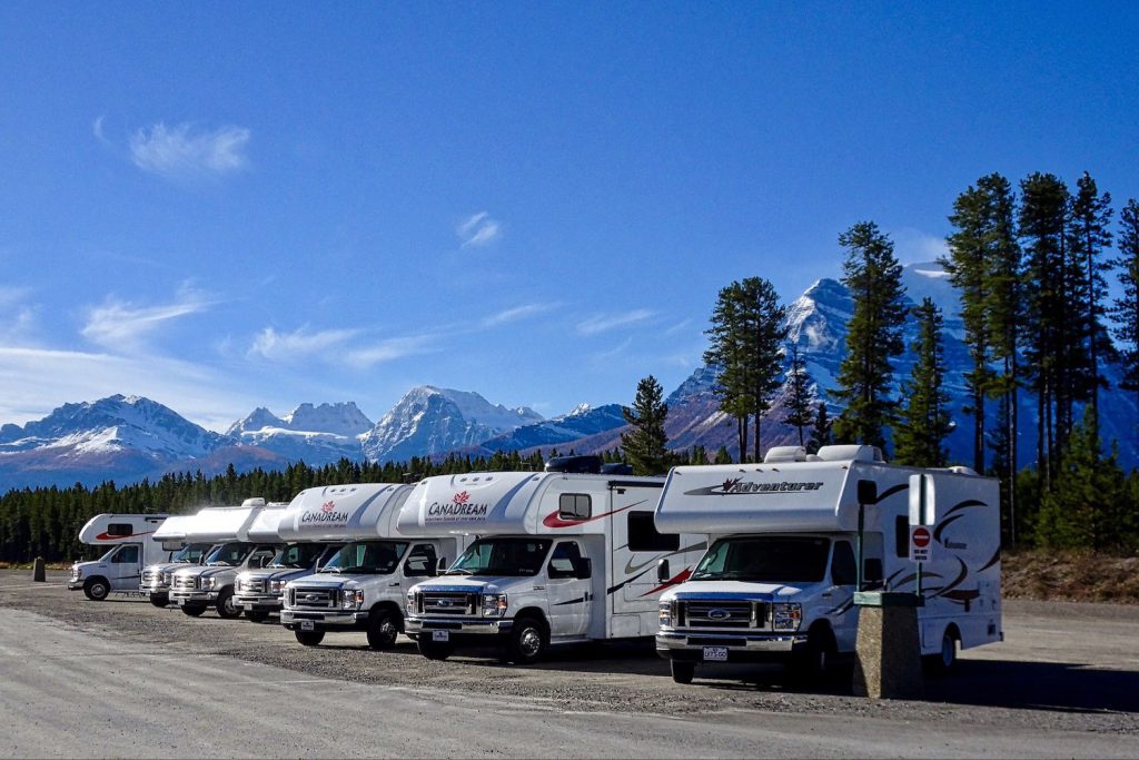 picture of many RVs